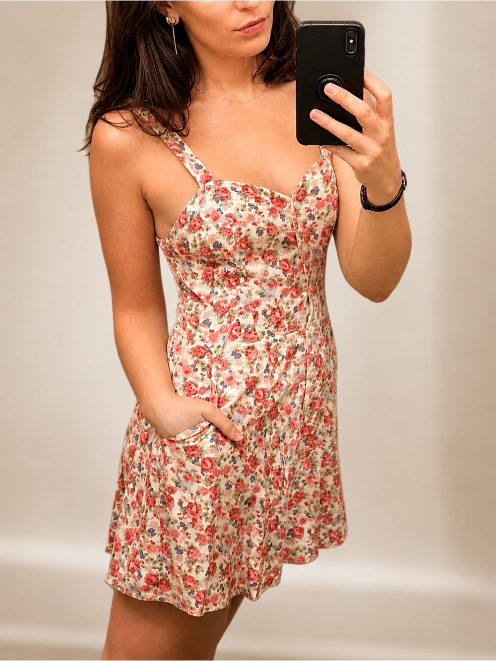 Urban Outfitters Staring At Stars Cross-back Romper 90s Floral Backless Playsuit - Picture 7 of 16